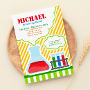 Search for scientists 4x6 invitations Science