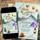 Search for girls camping birthday invitations Camp out