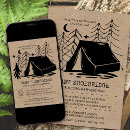 Search for boys sleepover birthday invitations Camp out
