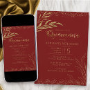 Search for elegant red quinceanera invitations Red and gold