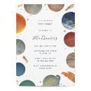 Search for solar system baby shower invitations Watercolor