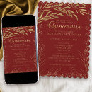 Search for regal birthday invitations Red and gold