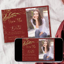 Search for burgundy and gold quince invitations Elegant