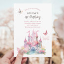 Search for enchanted castle invitations Watercolor