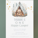 Search for happy camper birthday invitations Outdoor