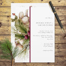 Search for red and gold wedding invitations Greenery