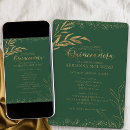 Search for green gold quinceanera invitations Elegant