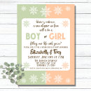 Search for winter wonderland gender reveal invitations Boy or girl