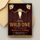 Search for boho cow skull invitations Western