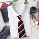 Search for blue and white diagonal stripes ties Red