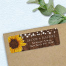 Search for sunflower address labels weddings Rustic