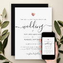 Search for gold hearts wedding invitations Modern