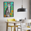 Search for whimsical cat art Kitten