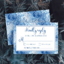 Search for snowflake rsvp cards Blue and white