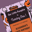 Search for fall 1st birthday invitations Pumpkins