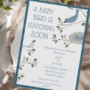 Search for bird nest baby shower invitations Whimsical