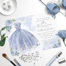 Search for blue and silver birthday invitations Elegant