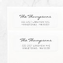 Search for basic return address labels Black and white
