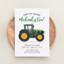 Search for green tractor birthday invitations Start your tractor