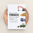 Search for construction 3rd birthday invitations Dump truck