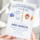 Search for little slugger baby shower invitations Batter up