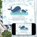 Search for whale birthday invitations Ocean