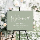 Search for green posters bridal shower welcome signs