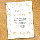 Search for flower sketch wedding invitations Bride