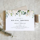 Search for white rose bridal shower invitations Hydrangea