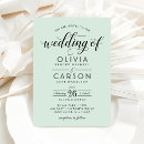 Search for mint green and black wedding invitations For her