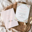 Search for pink floral border wedding invitations Greenery
