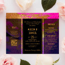 Search for black purple elegant wedding invitations Qr code