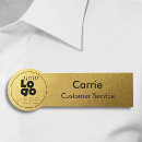 Search for metal with logo name tags With magnetic back