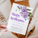 Search for purple bloom invitations Watercolor flowers