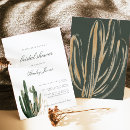 Search for cacti bridal shower invitations Watercolor