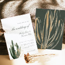 Search for cacti wedding invitations Bohemian