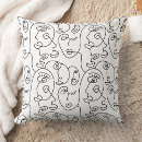 Search for abstract faces cushions Scandinavian