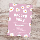 Search for daisy baby girl shower invitations Groovy