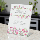 Search for tabletop signs Wildflower