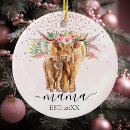 Search for highland cattle christmas tree decorations Calf