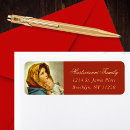 Search for madonna and child return address labels Christian