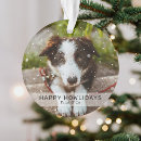 Search for dog christmas tree decorations merry