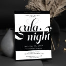 Search for black white gala invitations Modern