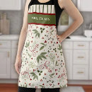 Search for merry christmas aprons floral