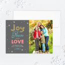 Search for love and joy christmas cards Modern