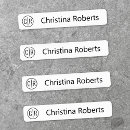 Search for waterproof name labels Text name company