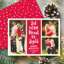 Search for let your heart be light christmas cards Quote
