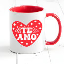 Search for te amo mugs Valentine