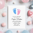 Search for footprint baby shower invitations Mum to be