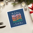 Search for vintage santa claus napkins Merry christmas